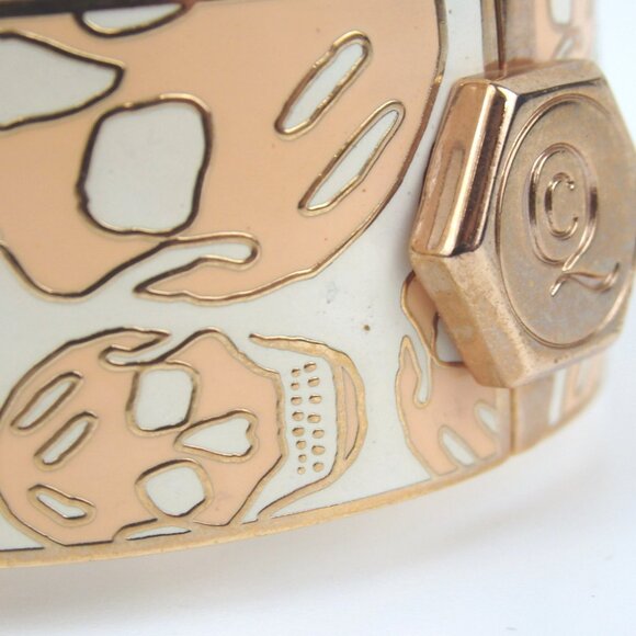 Authentic ALEXANDER McQUEEN Skull design Bangle metal [Used] - Picture 5 of 10